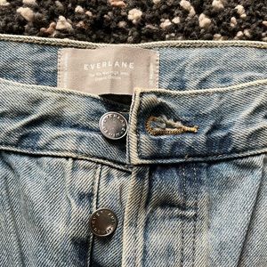NWT Everlane 90’s rigid way-high paint splatter jeans